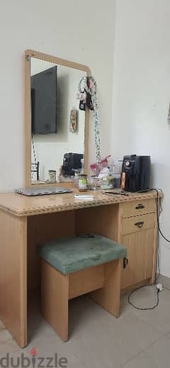 dressing cum study table with stool in very good condition furniture