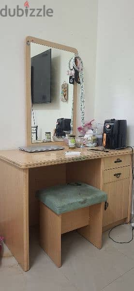 dressing cum study table with stool in very good condition furniture 1