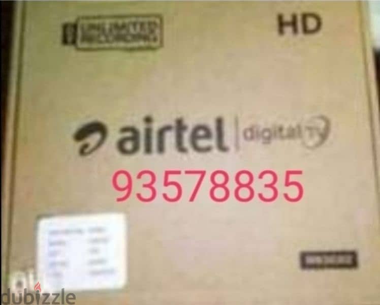 airtel digital receiver with recharge Tamil malayalam Hindi telgu 0