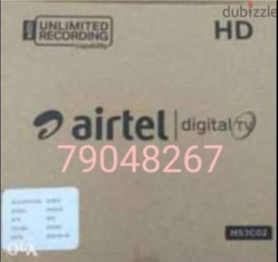 HD Airtel set-up box with Tamil malayalam Hindi sports