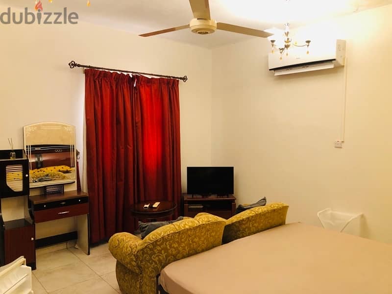 fully furnished studio room for rent azaiba near la meera hyper market 1