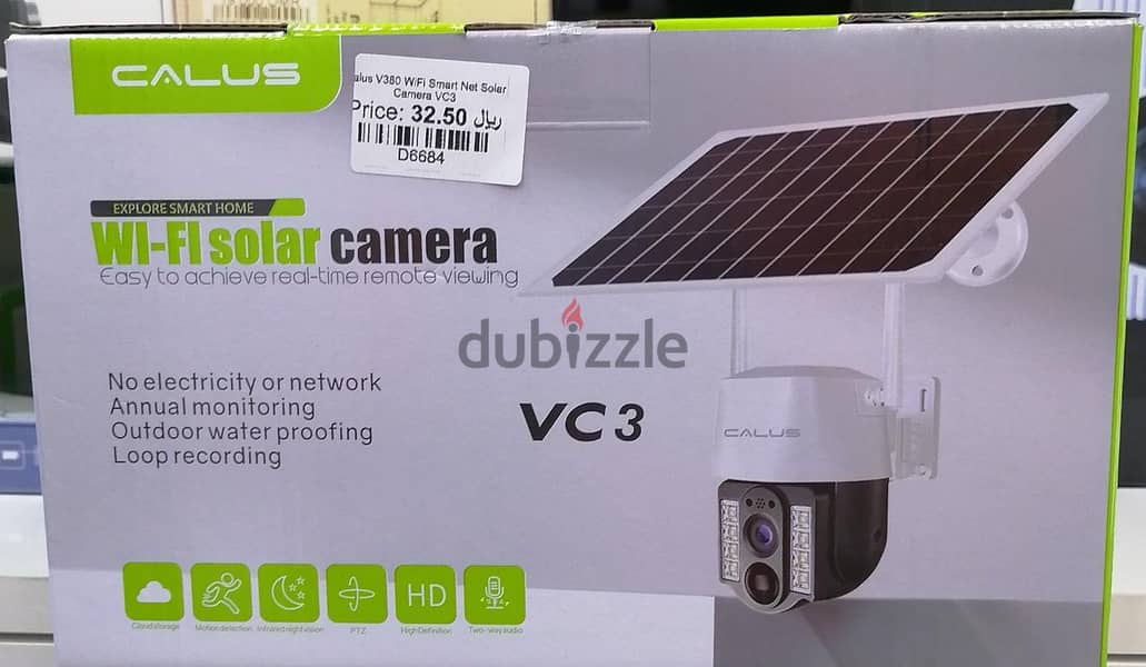 Calus V380 Wifi Smart Net Solar Camera VC3 0