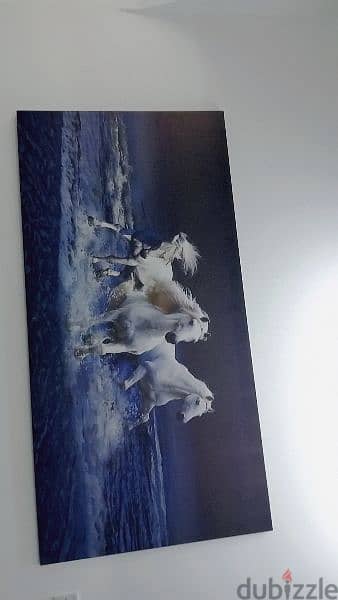 Beautiful horses painting frame 0