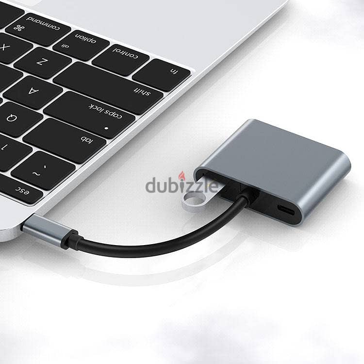 تحويلة 4 في 1 - 4in1 Type-C to HDMI, VGA, USB3.0 + TYPE-C 3