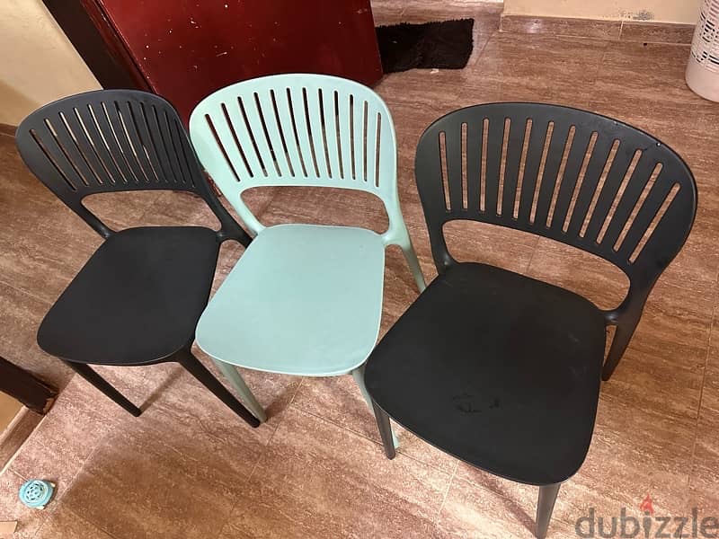 chairs from IKEA 3 pcs for sale in Rumais, Barka - Each 5 RO 2