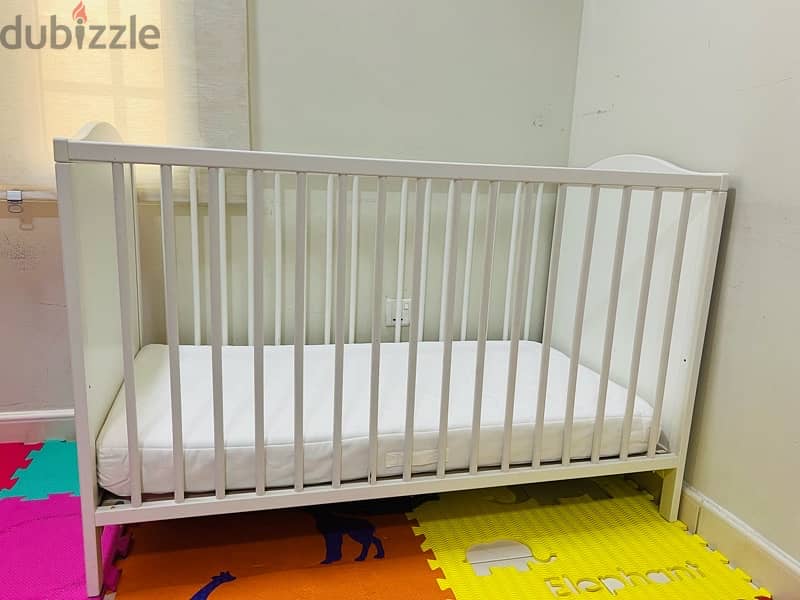 IKEA baby cot with mattress 2