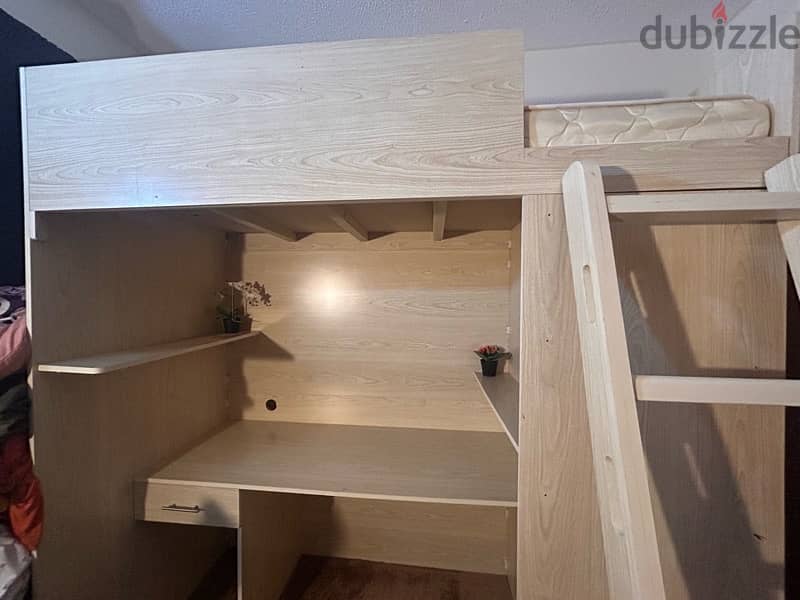 Loft Bed + Wardrobe + Desk 2