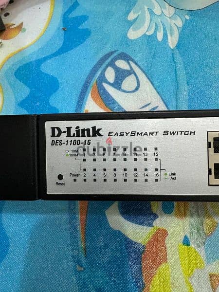 D-Link  Easy Smart Gigabit Switch 
Model : DES-1100-16
16 Ports 1