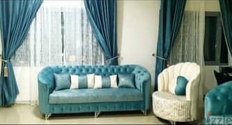 7 seater Sofa with cushions at 150 omr