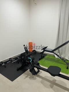 gym chair & weights in great condition 0