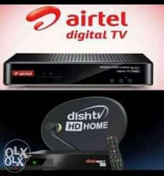 Air tel HD and dish TV box new Available