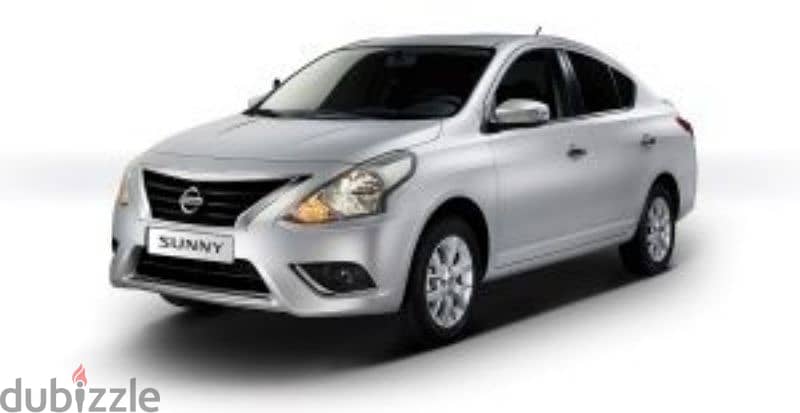 available for rent Nissan sunny 5 omr 0