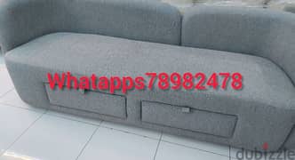 new 3 seater sofa without delivery 1 piece 100 rial