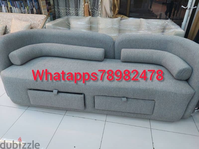 new 3 seater sofa without delivery 1 piece 100 rial 2