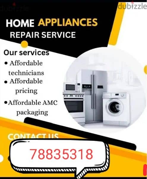 Maintenance Automatic washing machine and refrigerators R 0