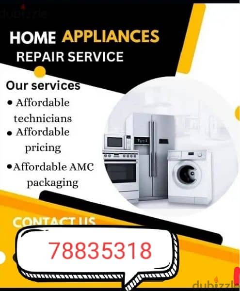 Maintenance Automatic washing machine and refrigerators 0