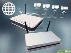 Wi-Fi network shering saltion home office flat to Flat 0