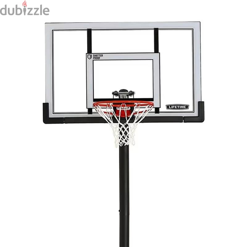 Life Time Adjustable Portable Basketball Hoop, 52 Inch 1