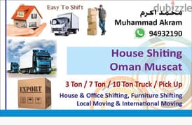 muscat House shifting and transport