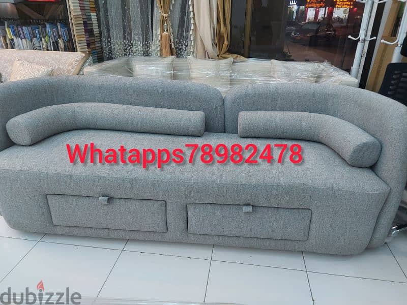 new 3 seater sofa without delivery 1 piece 125 rial 3