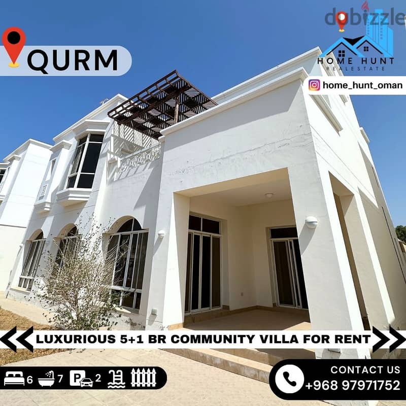 QURM | LUXURIOUS 5+1 BR COMMUNITY VILLA 0