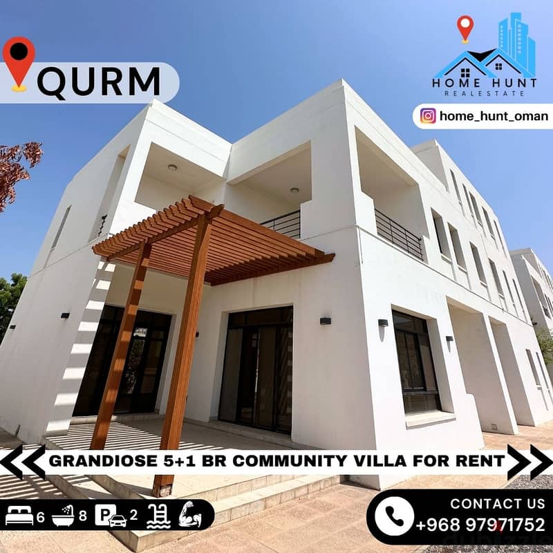 QURM | GRANDIOSE 5+1 BR COMMUNITY VILLA 0