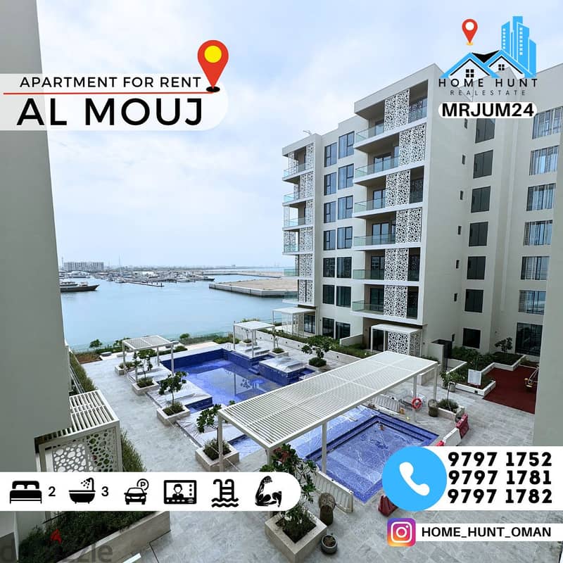 AL MOUJ | MARINA VIEW 2 BHK FURNISHED SEA VIEW APARTMENT FOR RENT 0