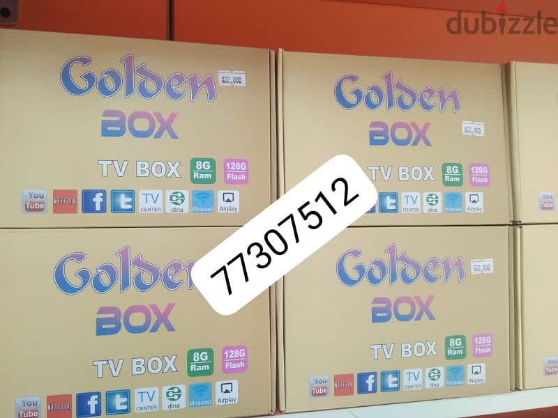 Golden Tv Box with one year ip_Tv subscription 0