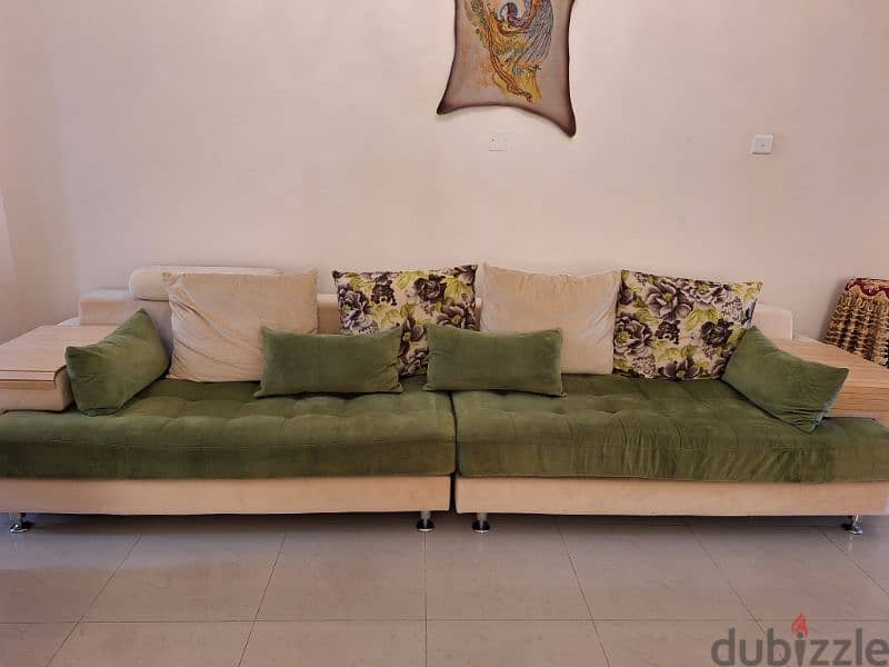 sofa set, 3 two seater and one single. 6