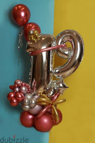 Balloon decoration and decoration for birthdays and back to school 8