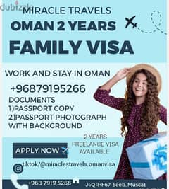 ALL VISA SERVICES IN OMAN,WE PROVIDE IN FLIGHT TICKET ,BOOKING TOUR