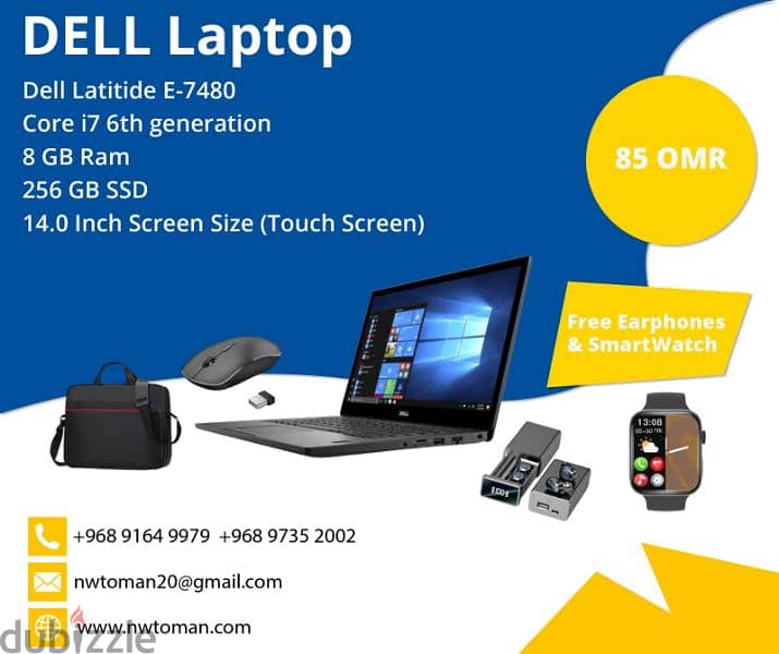 Dell core i7 touch screen laptop 0