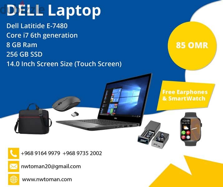 Dell core i7 touch screen laptop 0