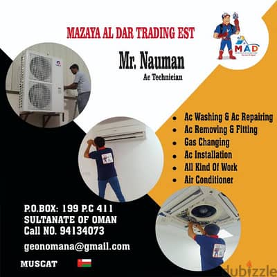 Air Conditioning work in Muscat