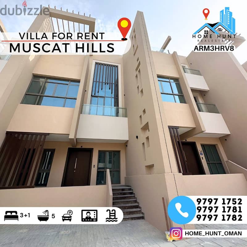 MUSCAT HILLS | LUXURIOUS 3+1 BR COMMUNITY VILLA WITH PRIVATE POOL 0