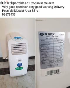 ELEKTA portable ac 1.25 tan same new