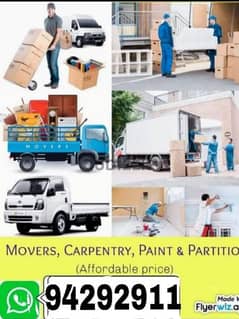 Movers House Shifting Transport 3,7,10ton trucks pickup شحن نقل آثاث