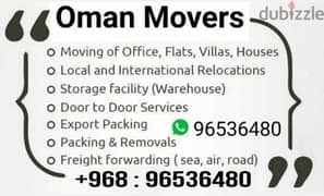 HOUSE MOVING & PACKING TRANSPORT SERVICE OMAN