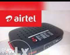 Air tel Digital hd box With 6months malayalam Tamil telgu kannda