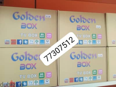 Golden Tv Box with one year subscription.