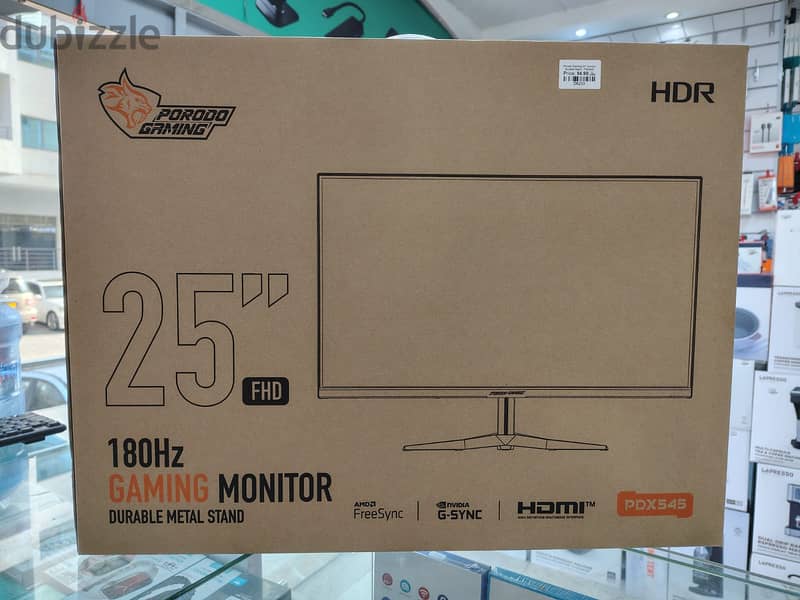 Porodo Gaming Monitor 180HZ  25" Inch 0