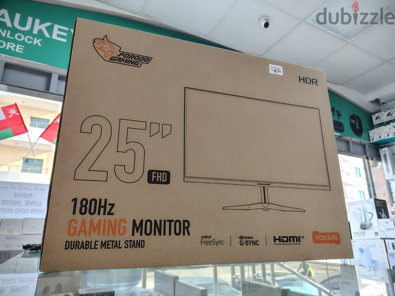 Porodo Gaming Monitor 180HZ  25" Inch 1