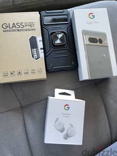 Google Pixel 7 Pro GE2AE Hazel with Pixel Buds and extras 0