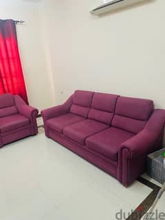 5 seater sofa and glass table for urgent sale