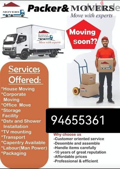 moving House shifting and transport services