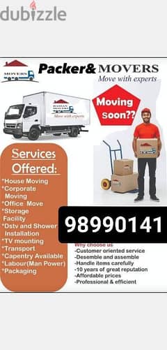 i Muscat Mover and Packer tarspot  and carpenters sarves