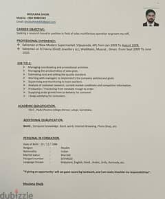 I am looking for a job 0