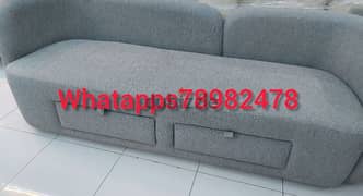 new 3 seater sofa with  drawers