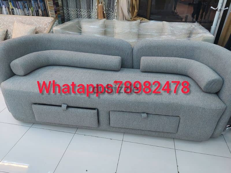 new 3 seater sofa with  drawers 1