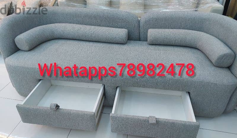 new 3 seater sofa with  drawers 3